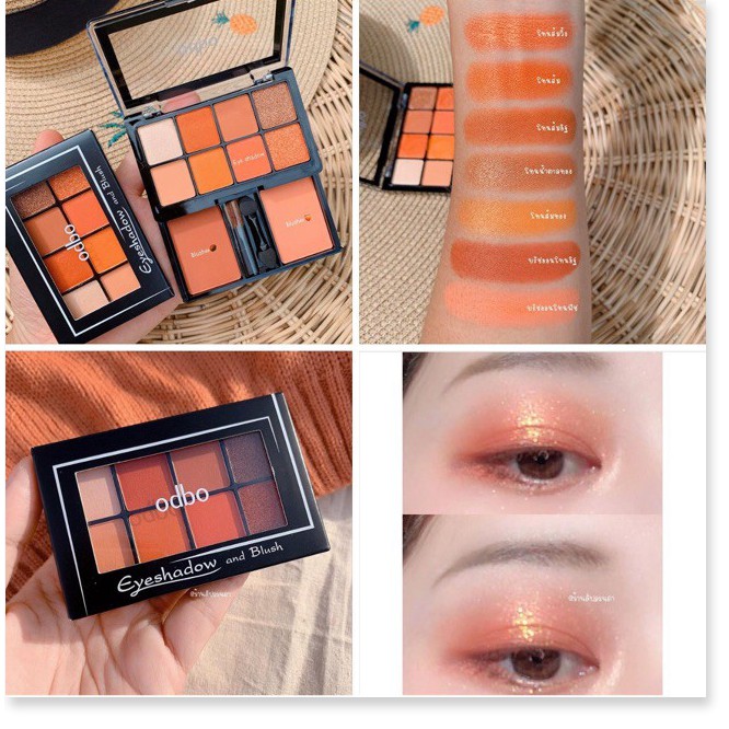 [Mã chiết khấu giảm giá mỹ phẩm sỉ chính hãng] Phấn Mắt và Má Hồng Odbo Eyeshadow And Blush Od1022