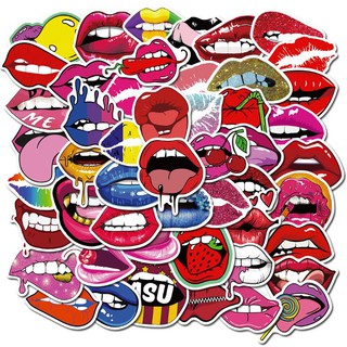 Sticker dán cao cấp ĐÔI MÔI GỢI CẢM Cực COOL ms#73