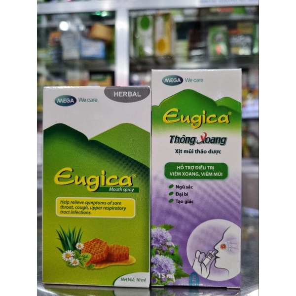 Xịt Mũi Họng Thảo Dược Eugica