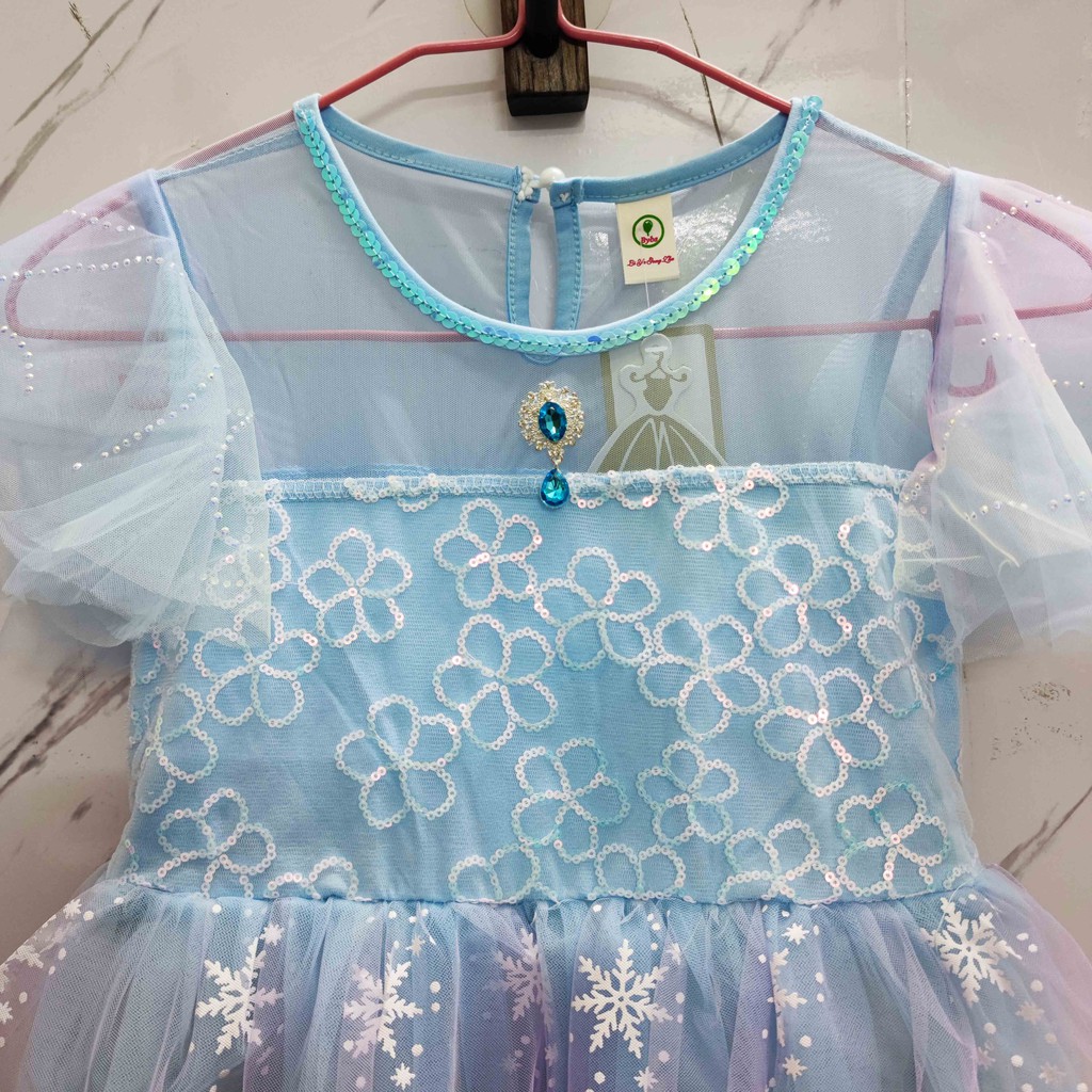 Đầm Hóa Trang Công Chúa Elsa Cho Bé Gái