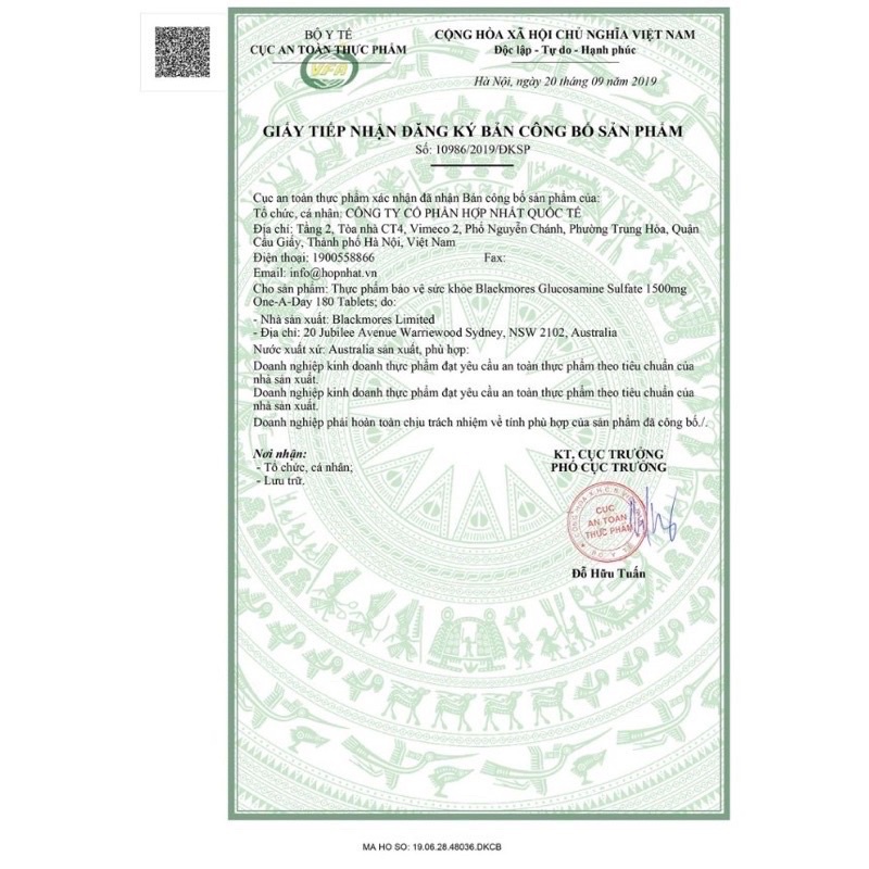 Bổ xương khớp Glu + Fish oil BM