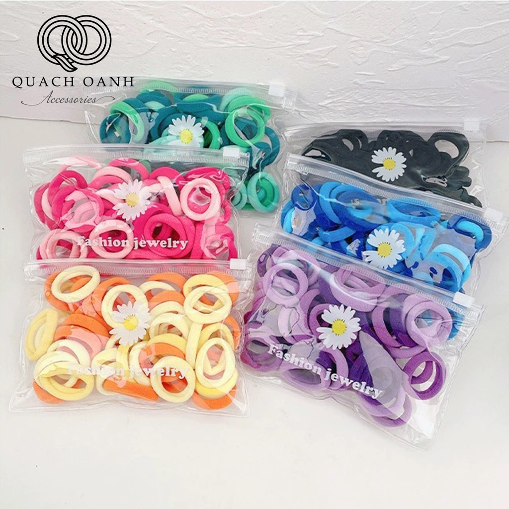 Set túi 50 dây chun buộc tóc - SC10