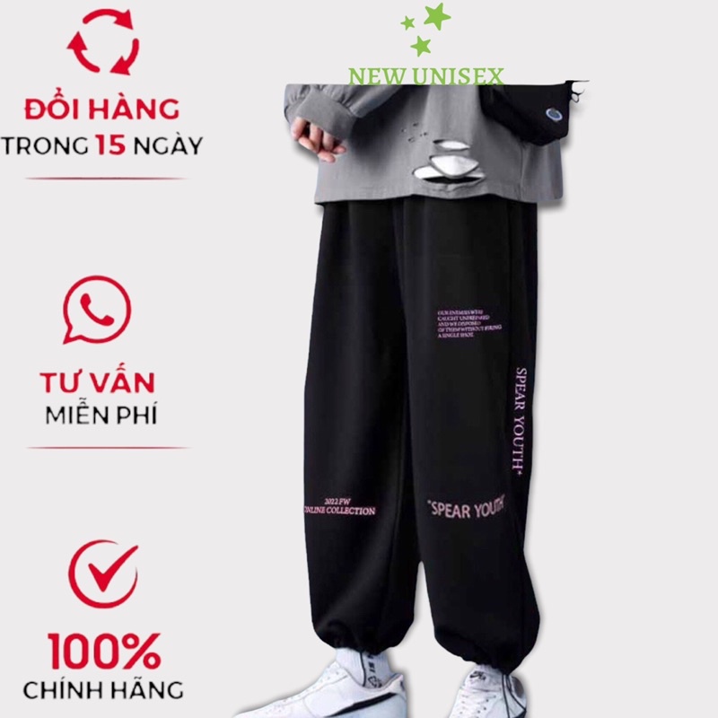 Quần Jogger Nam YOUTH Chất Nỉ Form Rộng Bo Chân Dây Rút Kiểu Dáng Thể Thao Năng Động Dễ Phối Đồ [NEW UNISEX]