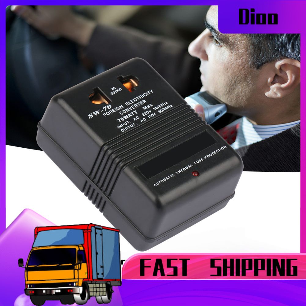 Bộ Chuyển Đổi Nguồn Điện Didoo Sw-70 220v Sang 110v 70w