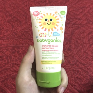 Kem chống nắng Babyganics Mineral-Based Sunscreen SPF 50+, 59 ml