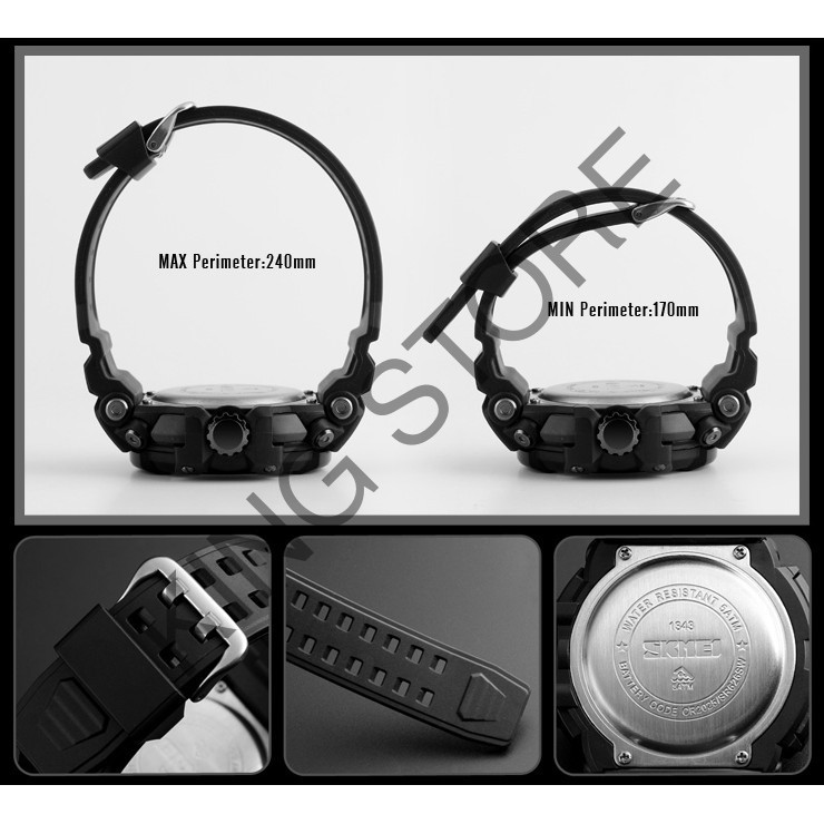 Đồng hồ nam thể thao SKMEI DH035 cao cấp 2 máy đa chức năng chống nước chống sốc -KING STORE | BigBuy360 - bigbuy360.vn