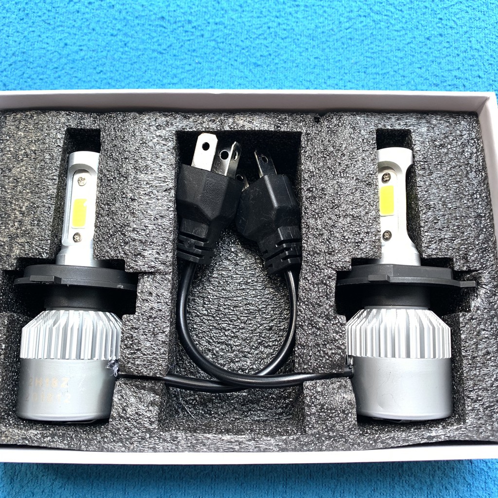 Bộ đèn pha led X7 3 tim H4 có quạt tản nhiệt