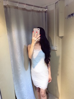 Váy ren body 2 dây 