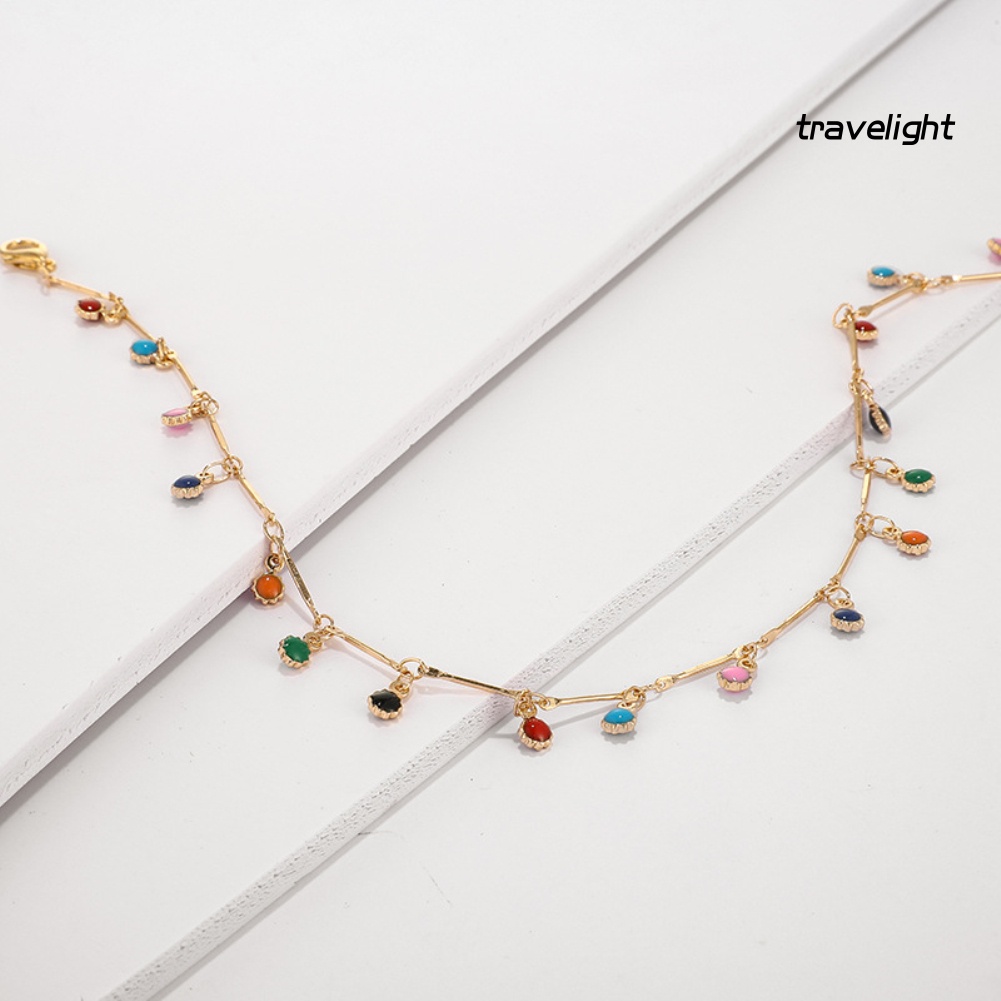 Vòng Cổ Choker Màu Cầu Vồng Thời Trang Dành Cho Nữ