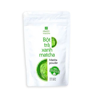 Bột Trà Xanh Matcha 100g, Matchi Matcha