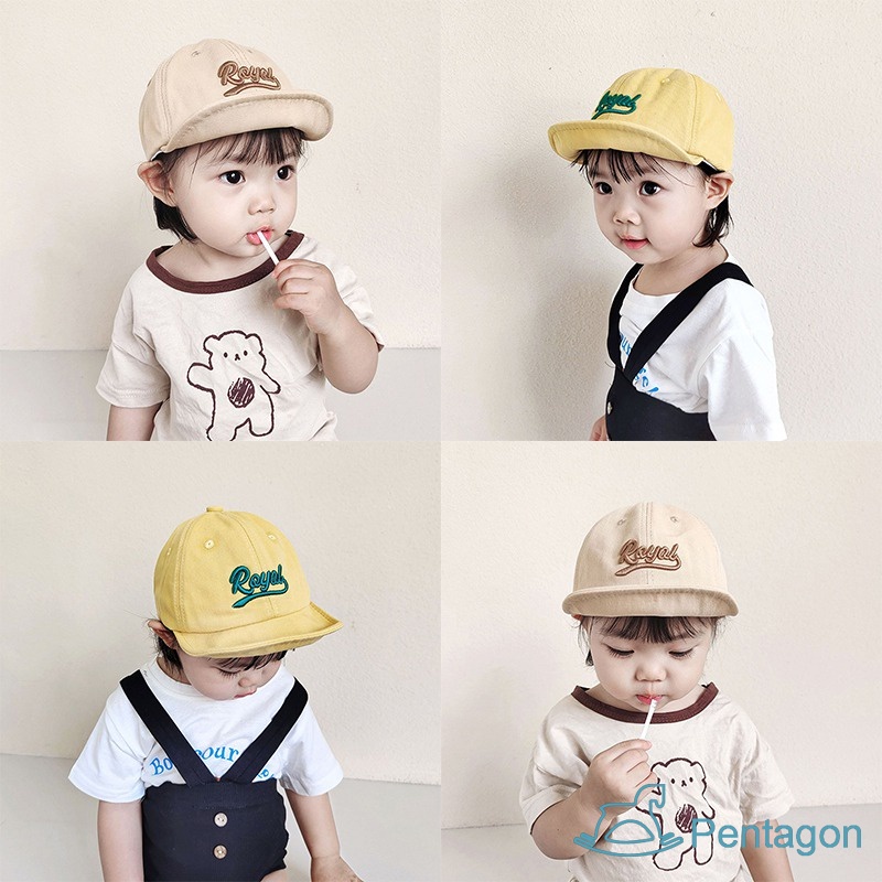 Mũ Chống Nắng Mềm Mại In Chữ Tiếng Anh Hoạt Hình Phong Cách Phương Tây Cho Bé