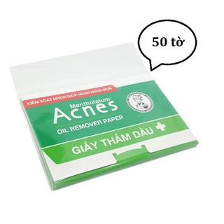 Giấy thấm dầu kiểm soát nhờn Acnes Gia Phú - 50 tờ  HSD 2021