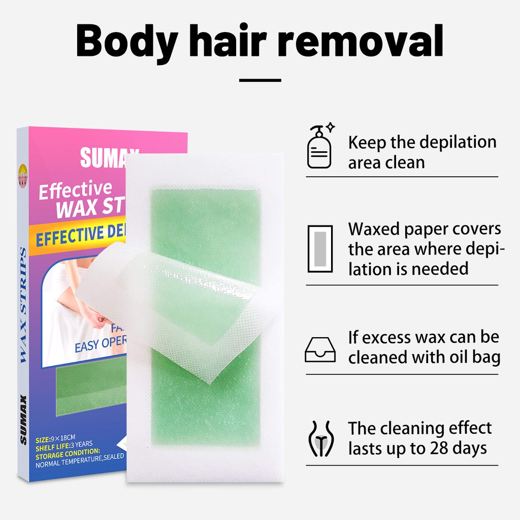 (Hàng Mới Về) Bộ 40 Miếng Sáp Tẩy Lông Cơ Thể Cỡ Lớn Cho Nam Nữ | BigBuy360 - bigbuy360.vn