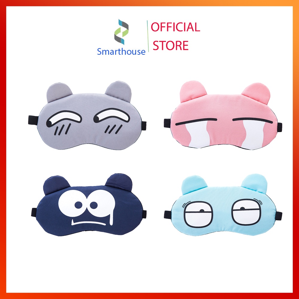 Miếng bịt mắt ngủ 3D có túi gel làm mát họa tiết kute TL39