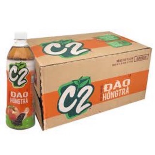 Trà xanh C2 hương đào (thùng 30 chai x 500ml)
