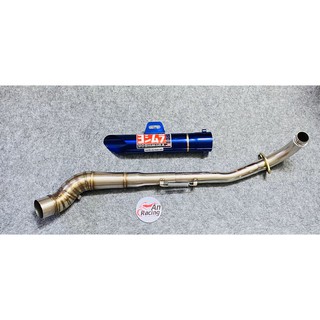 Cổ pô STB có lon pô yoshimura đít xéo dành cho xe wave - dream - sirius