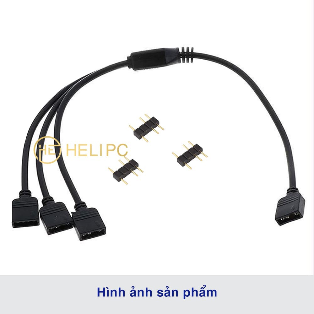 Dây chia ARGB 5V 3pin loại 1 ra 1/ 3/ 5 kèm jump 2 đầu đực tương ứng với đầu chia