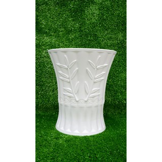 Bộ 2 Chậu Nhựa Trồng Cây Trúc Giả Sứ (25x Cao 28x19cm) Bền Chắc, Rất Đẹp Trang Nhã, Trồng Hoa Kiểng, Cây Ăn Trái