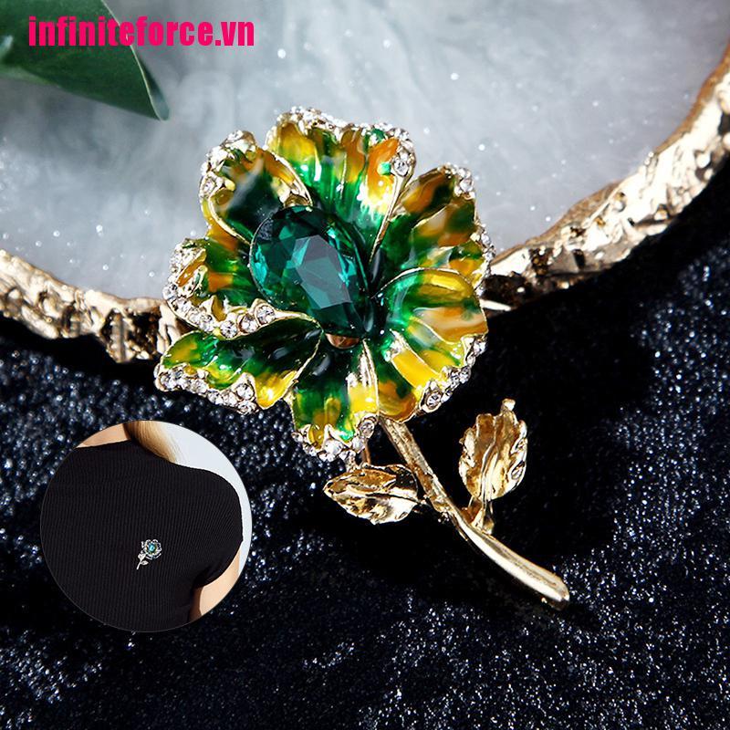 Ghim Cài Áo Hình Viên Kim Cương Nhân Tạo Thời Trang