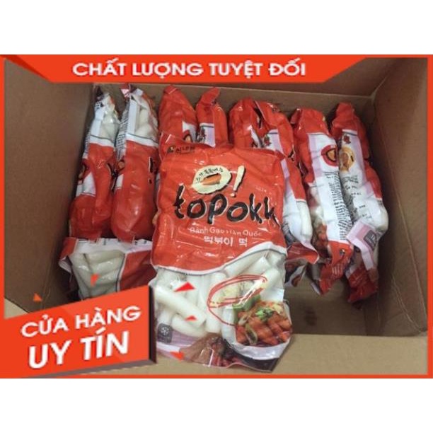 1kg Bánh gạo xào cay Tokbokki Hàn Quốc Sanandle