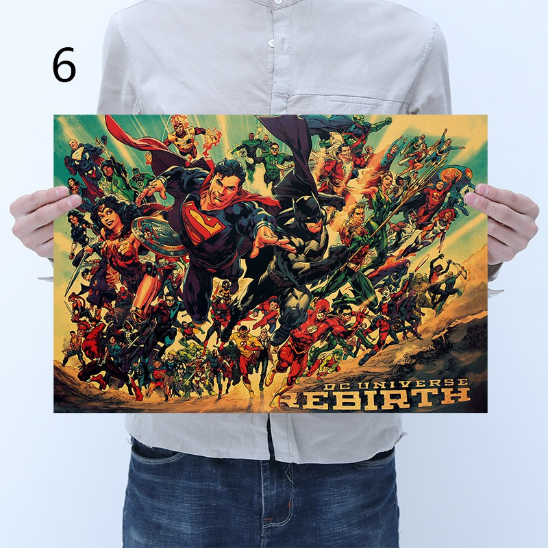 Poster phim siêu anh hùng Marvel phong cách retro