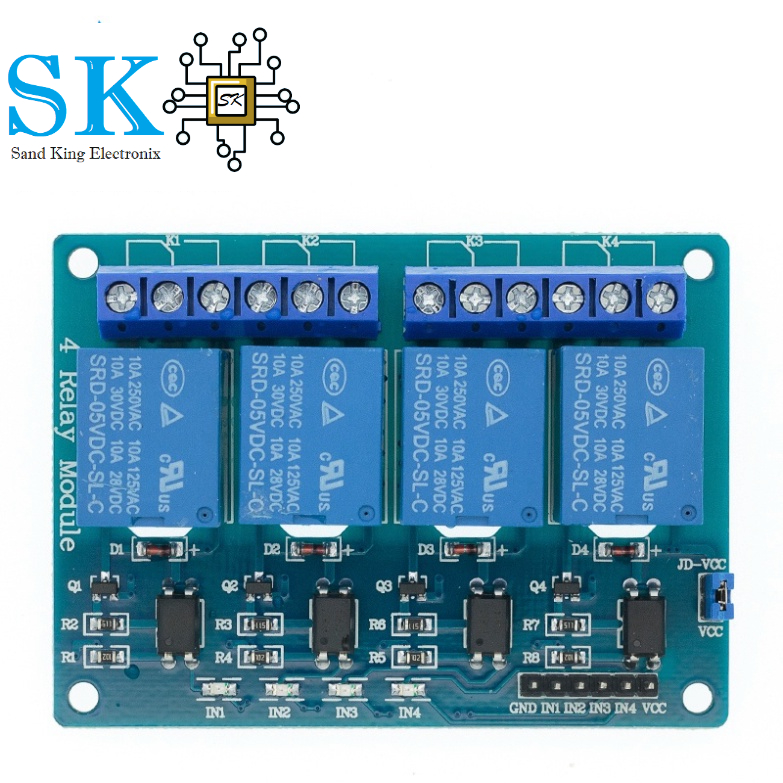 Mô đun rơ le 5V 1 2 4 8 kênh đầu ra 1 2 4 8 dành cho ARDUINO