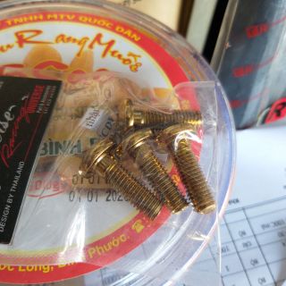Bộ 4 ốc bắt đĩa trước sau vàng