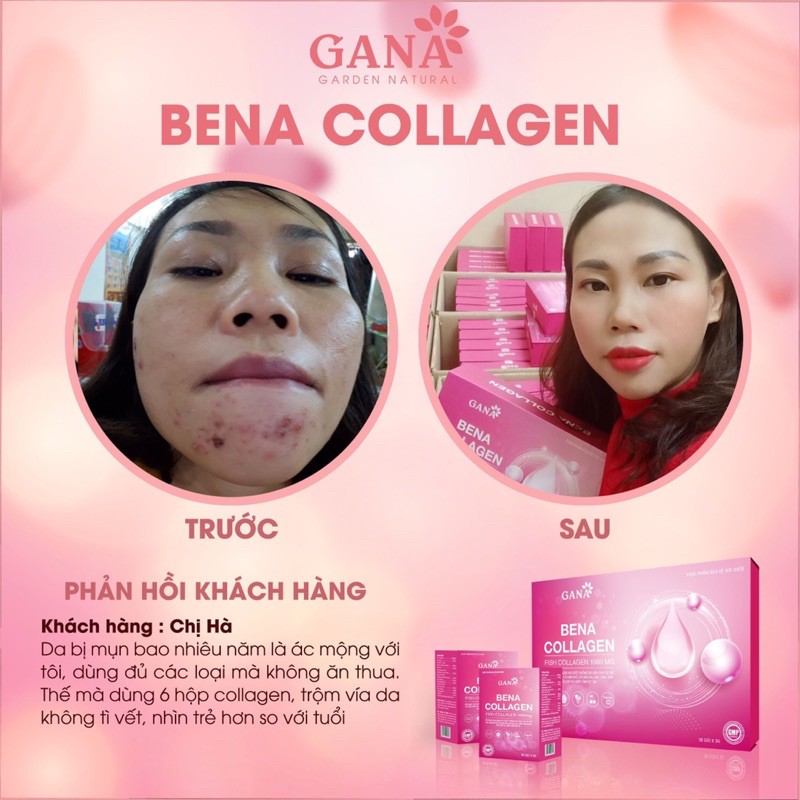 Hộp 30gói Bena collagen  - giúp chống lại quá trình lão hoá, giá da trắng- căng bóng