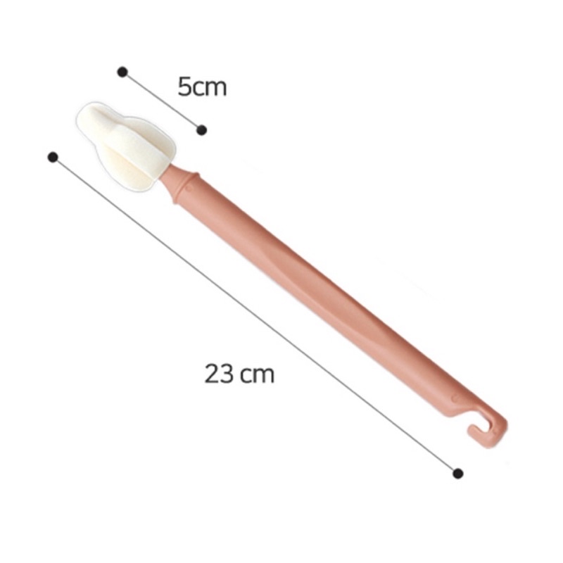 Cọ rửa bình sữa núm Hibee Hàn Quốc có nắp cho bé