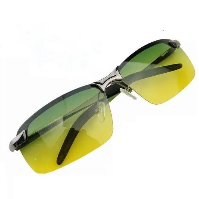 Kính Mát Phân Cực Chống Nắng Ban Đêm Hai Chức Năng Thay Đổi Màu Sắc Cho Nam