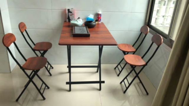 BỘ BÀN GHẾ GẬP 6 Ghế ĐA NĂNG LOẠI LỚN 100×60×75cm | BigBuy360 - bigbuy360.vn