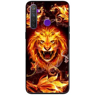 Ốp Lưng Realme 5/ Realme 5 Pro, Realme Q - Sư Tử Lửa 1