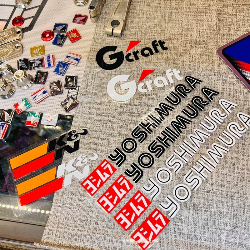 [ 1 cặp ] Tem Dán Phuộc Yoshimura ghép nổi trên mọi nền màu ✌ sẽ