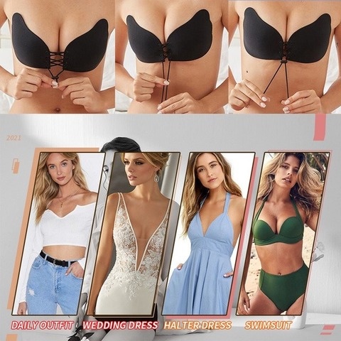 Áo Ngực Silicone Không Dây Không Gọng Có Thể Tái Sử Dụng Cho Nữ