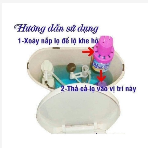 [Nội Địa Hàn] COMBO 3 Thả Bồn Cầu Khử Mùi Hanvit Diệt Khuẩn, Hương Hoa Hàn Quốc Chính Hãng 180gr