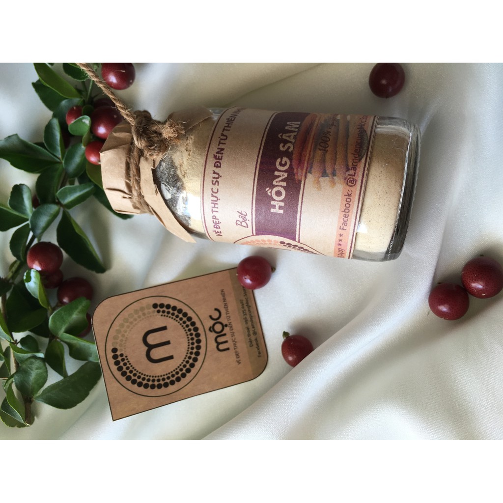 Bột Hồng Sâm thiên nhiên đắp mặt nạ nguyên chất 10g