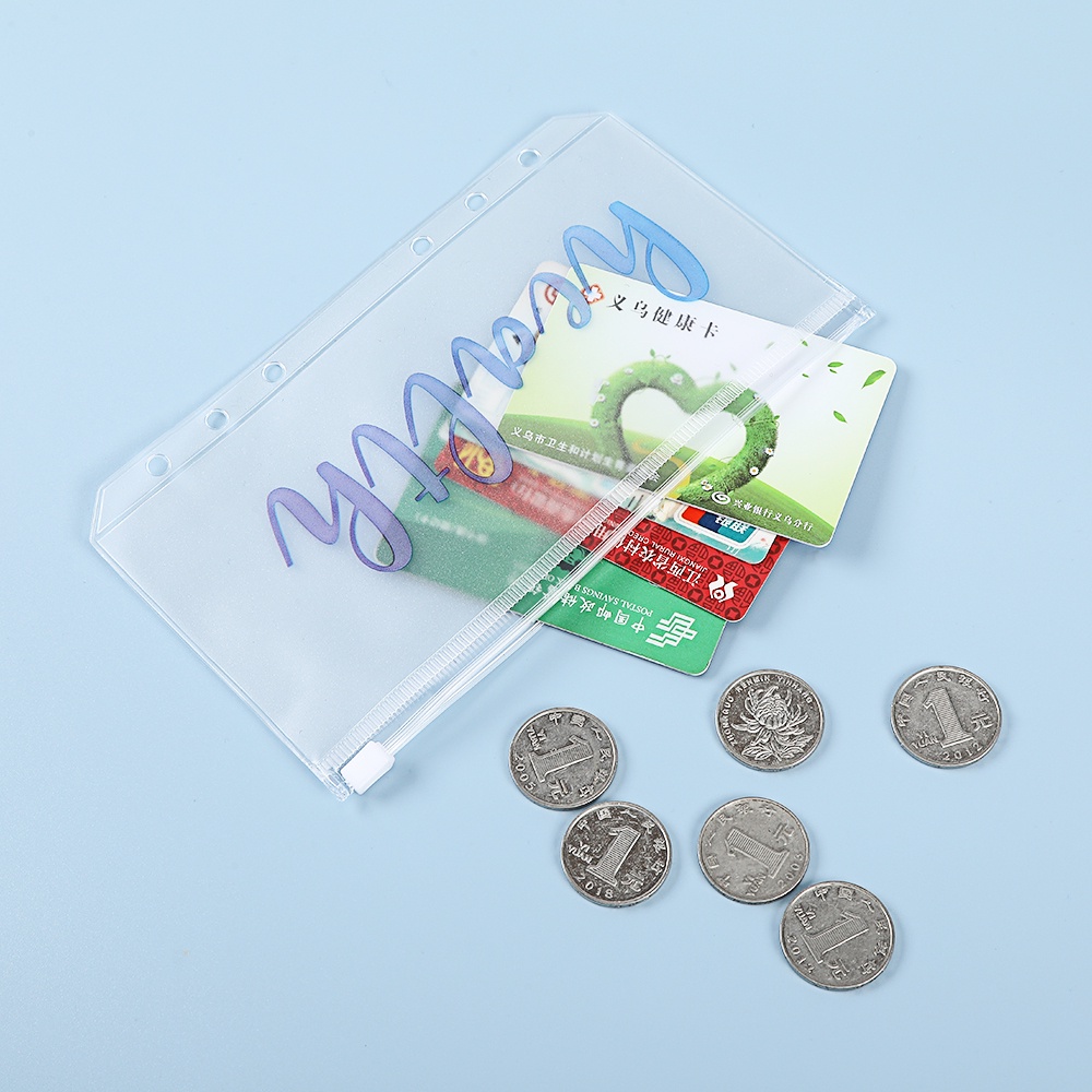 Bộ 12 Bìa Sổ Tay Có Khóa Kéo Khổ A6 Tiện Dụng