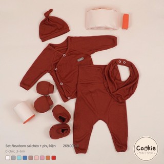 Set Newborn cài chéo Cookie_ Đồ sơ sinh cho bé