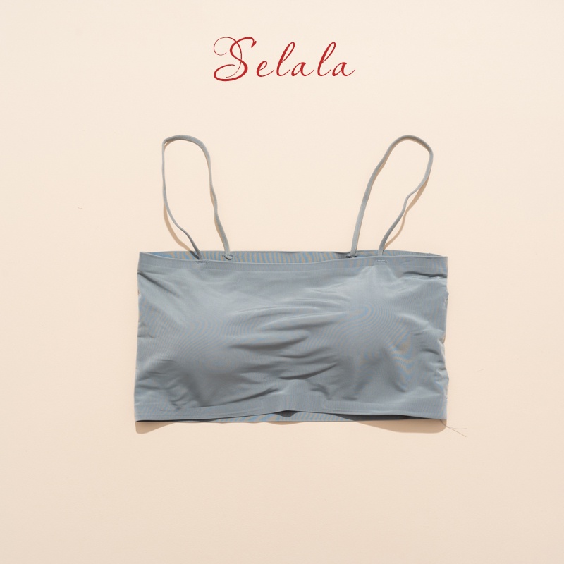 Áo Bra Su Selala Trơn Quây 2 Dây Đệm Mỏng Thoáng Mát BR09