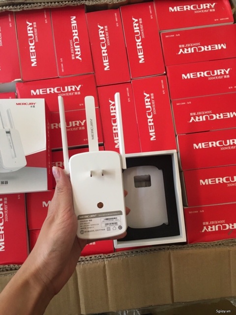 [Freeship toàn quốc từ 50k] Bộ Kích Sóng Wifi Mercury Repeater MW310RE (3 Râu)