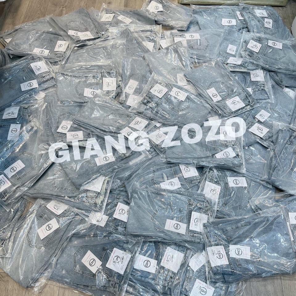 (HÀNG LOẠI 1) CHÂN VÁY BÒ DÁNG DÀI MÀU XANH RÁCH LỆCH TÀ CỰC XINH | BigBuy360 - bigbuy360.vn