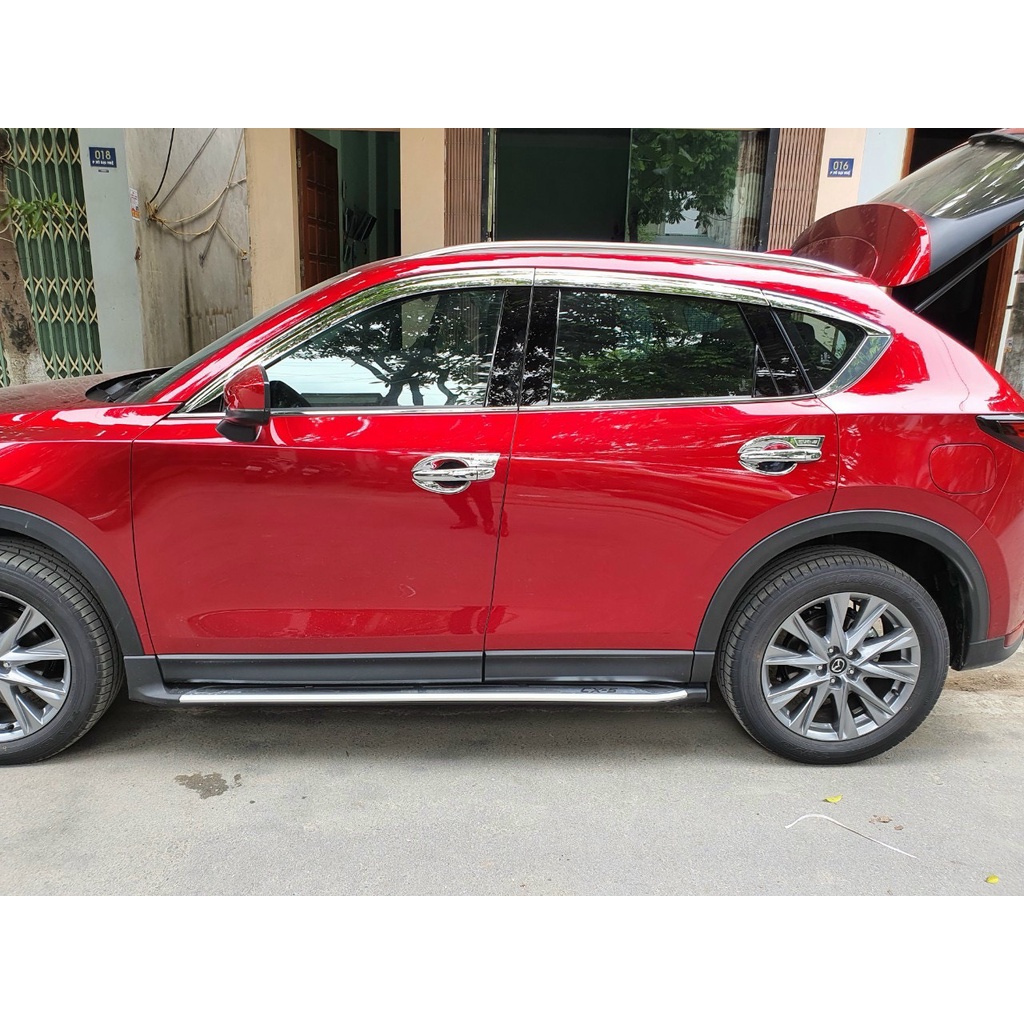 Vè che mưa mạ crom Hàn Quốc xe Mazda CX5, CX-5 2018 2019 2020 2021 2022 ( 6 chi tiết) Hàng cao cấp