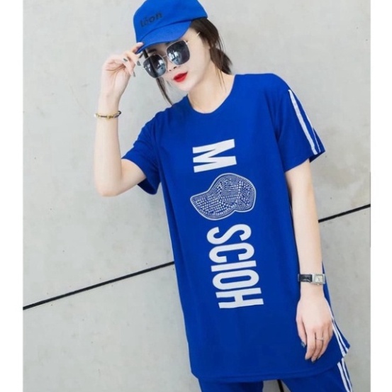 [RẺ VÔ ĐỊCH] Bộ đồ nữ mặc nhà xinh đẹp, Quần lửng tay lỡ in họa tiết chuẩn đẹp