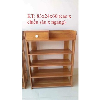 KỆ GIÀY DÉP GỖ 5 TẦNG