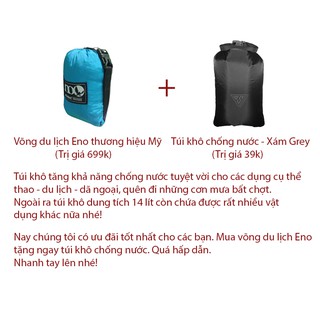 Combo Võng Du Lịch Eno và Túi Chống Nước - Xám Grey