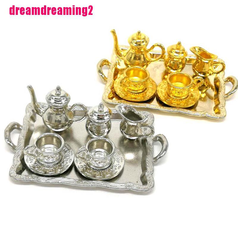 Bộ 10 Ấm Trà Tỉ Lệ 1: 12 Trang Trí Nhà Búp Bê