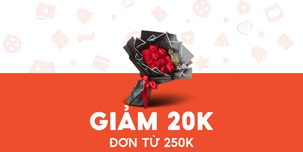 - Hoa của Mơ & Bơ - Giảm 20K bó hoa Velvet