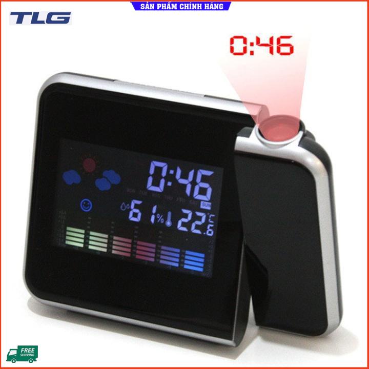 Đồng hồ báo thức kỹ thuật số với màu sắc màn hình đèn led chiếu đồng hồ bàn 206749