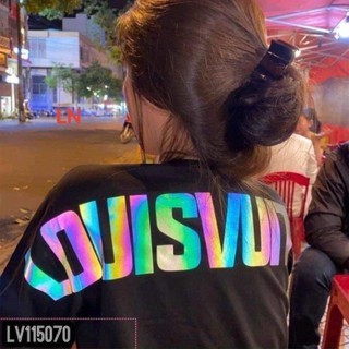 Áo phản quang vui tưoi in lưng ngắn tay LN12 Phông Cotton Nam Nữ Mặc Hè Mát ,Đen