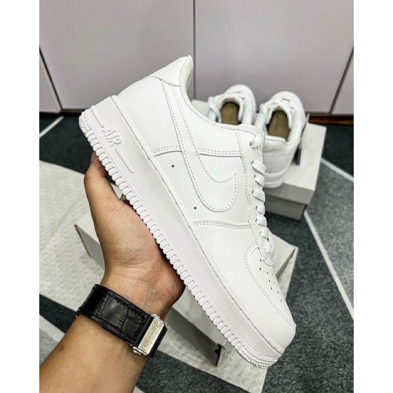 Giày sneaker nike air force 1, af1 All White phiên bản SC Af1 Trắng.